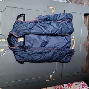 Navy and purple vest